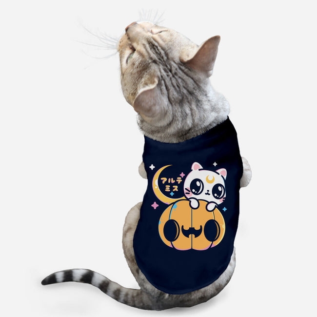 Artemis Halloween Cat-cat basic pet tank-maruart