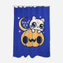 Artemis Halloween Cat-none polyester shower curtain-maruart