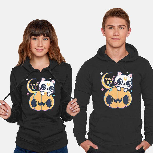 Artemis Halloween Cat-unisex pullover sweatshirt-maruart