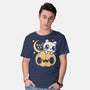 Artemis Halloween Cat-mens basic tee-maruart