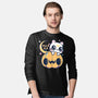 Artemis Halloween Cat-mens long sleeved tee-maruart