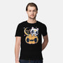 Artemis Halloween Cat-mens premium tee-maruart