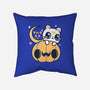 Artemis Halloween Cat-none removable cover w insert throw pillow-maruart