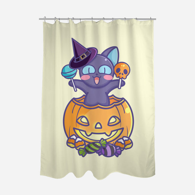 Spinel Halloween-none polyester shower curtain-neokawaii