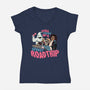 Spooky Roadtrip-womens v-neck tee-momma_gorilla