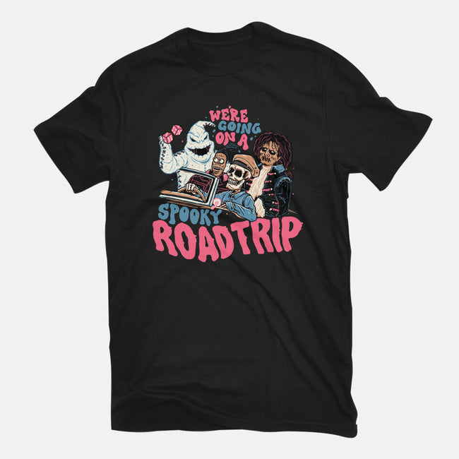 Spooky Roadtrip-womens fitted tee-momma_gorilla