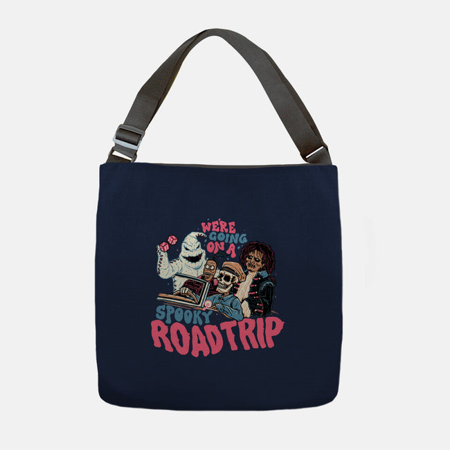 Spooky Roadtrip-none adjustable tote bag-momma_gorilla