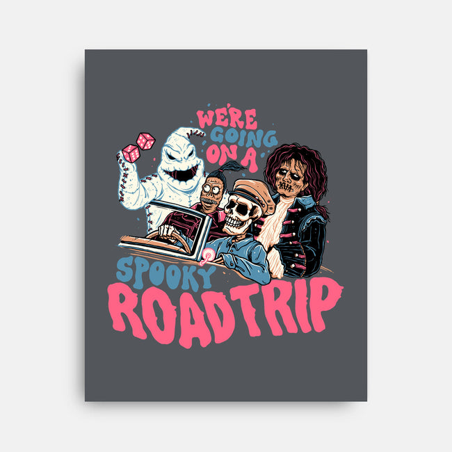 Spooky Roadtrip-none stretched canvas-momma_gorilla