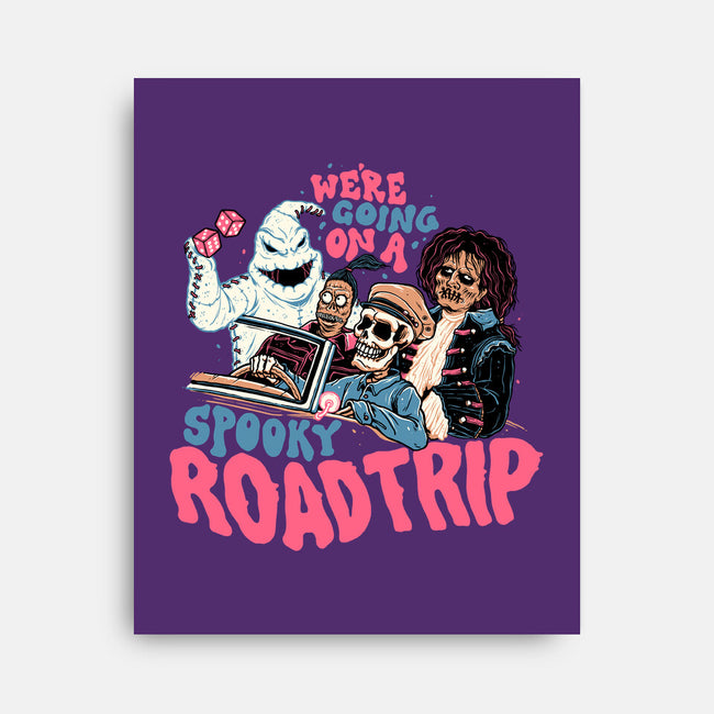 Spooky Roadtrip-none stretched canvas-momma_gorilla