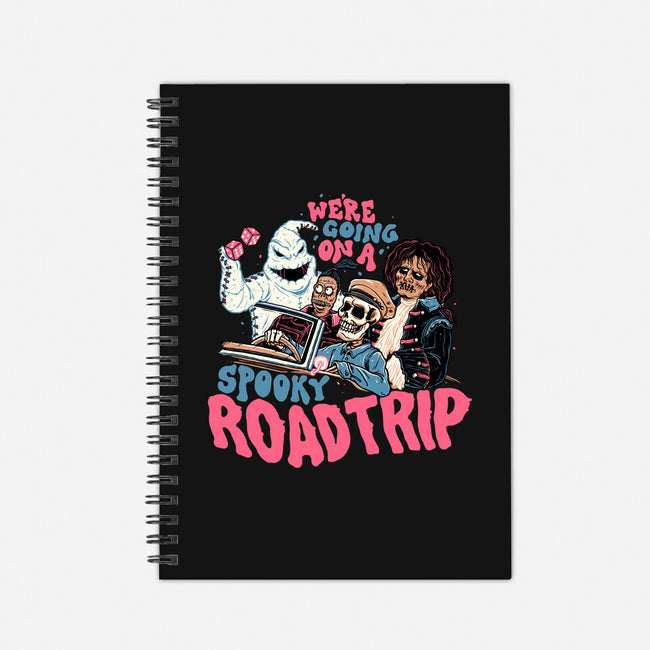 Spooky Roadtrip-none dot grid notebook-momma_gorilla