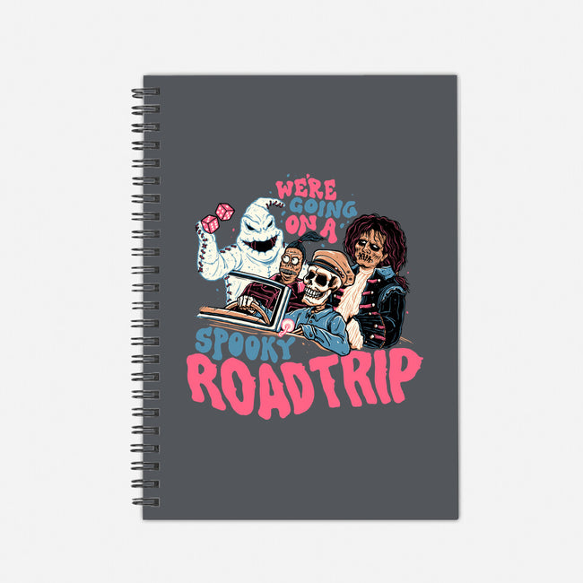 Spooky Roadtrip-none dot grid notebook-momma_gorilla