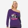 Spooky Roadtrip-womens off shoulder sweatshirt-momma_gorilla