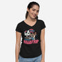 Spooky Roadtrip-womens v-neck tee-momma_gorilla