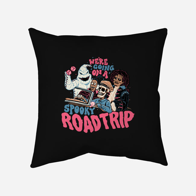 Spooky Roadtrip-none removable cover throw pillow-momma_gorilla