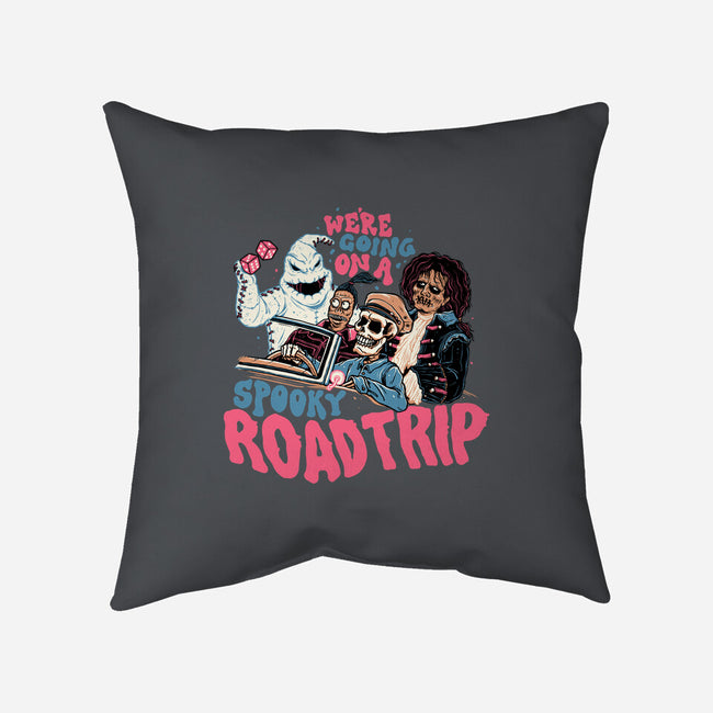 Spooky Roadtrip-none removable cover throw pillow-momma_gorilla