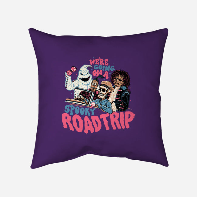 Spooky Roadtrip-none removable cover throw pillow-momma_gorilla