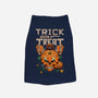 Trick or Treat Pumpkin Skull-dog basic pet tank-wahyuzi