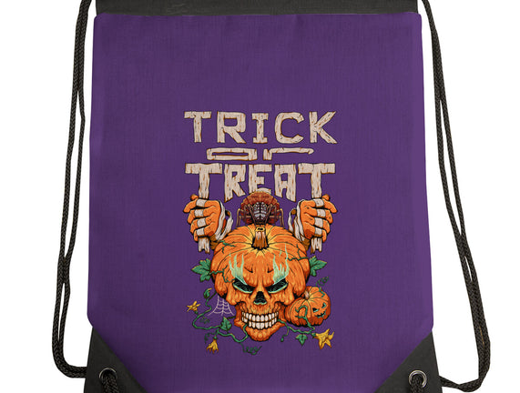 Trick or Treat Pumpkin Skull