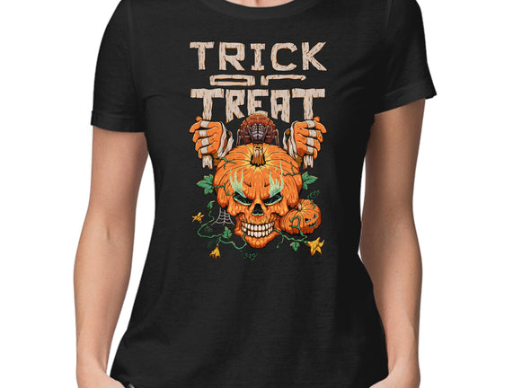 Trick or Treat Pumpkin Skull