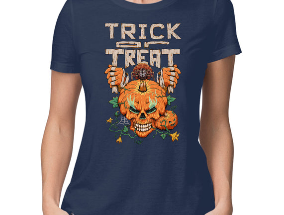 Trick or Treat Pumpkin Skull