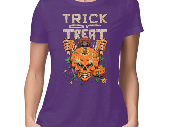 Trick or Treat Pumpkin Skull