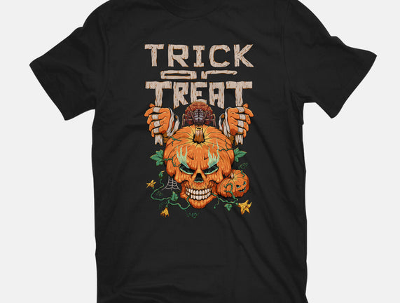 Trick or Treat Pumpkin Skull