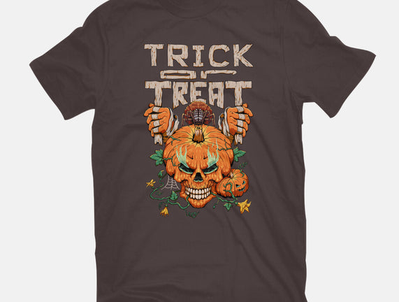 Trick or Treat Pumpkin Skull