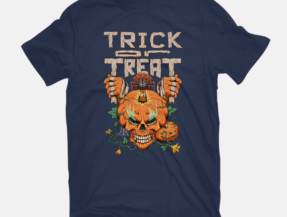 Trick or Treat Pumpkin Skull