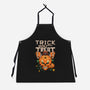 Trick or Treat Pumpkin Skull-unisex kitchen apron-wahyuzi