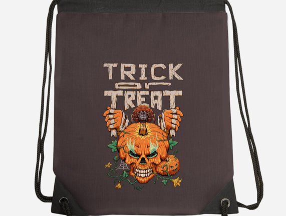 Trick or Treat Pumpkin Skull