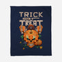 Trick or Treat Pumpkin Skull-none fleece blanket-wahyuzi