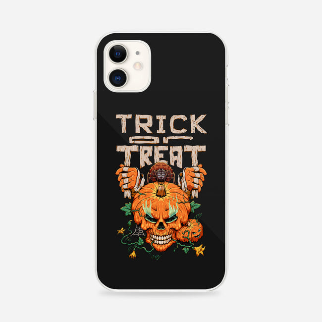 Trick or Treat Pumpkin Skull-iphone snap phone case-wahyuzi