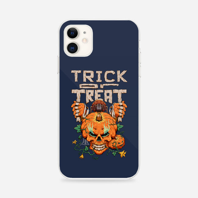 Trick or Treat Pumpkin Skull-iphone snap phone case-wahyuzi