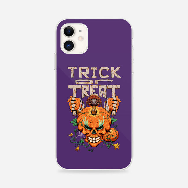 Trick or Treat Pumpkin Skull-iphone snap phone case-wahyuzi