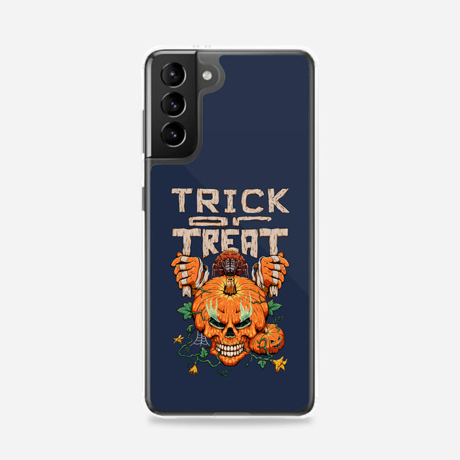 Trick or Treat Pumpkin Skull-samsung snap phone case-wahyuzi