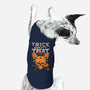 Trick or Treat Pumpkin Skull-dog basic pet tank-wahyuzi