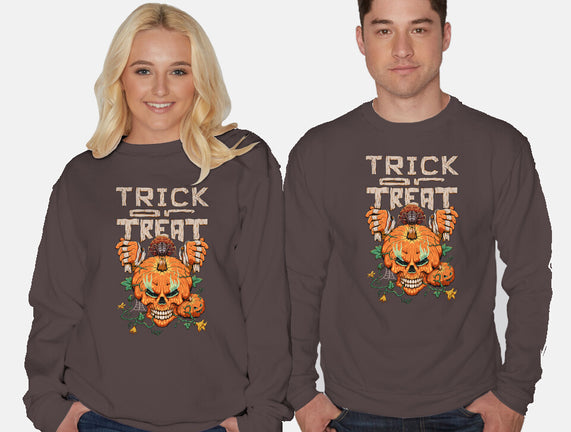 Trick or Treat Pumpkin Skull
