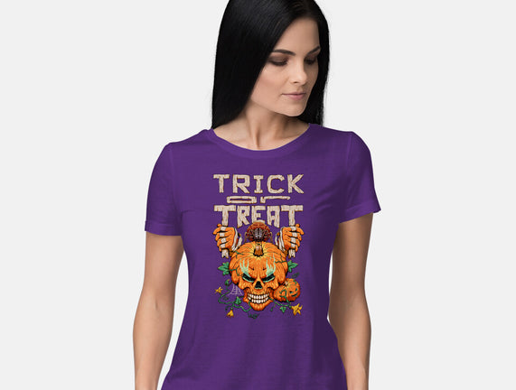 Trick or Treat Pumpkin Skull