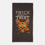 Trick or Treat Pumpkin Skull-none beach towel-wahyuzi