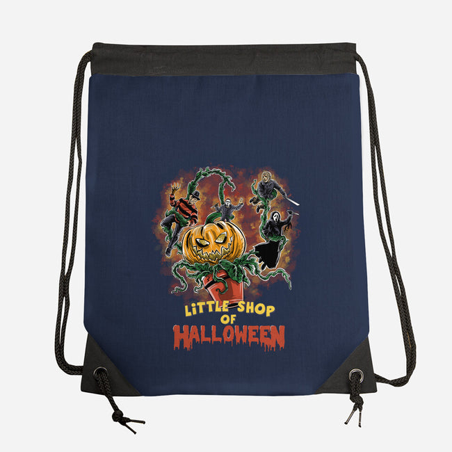 Little Shop Of Halloween-none drawstring bag-zascanauta
