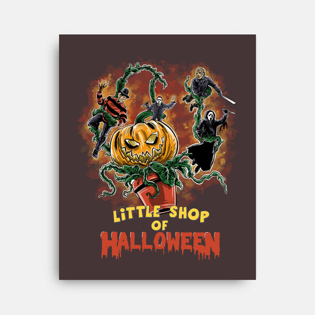 Little Shop Of Halloween-none stretched canvas-zascanauta