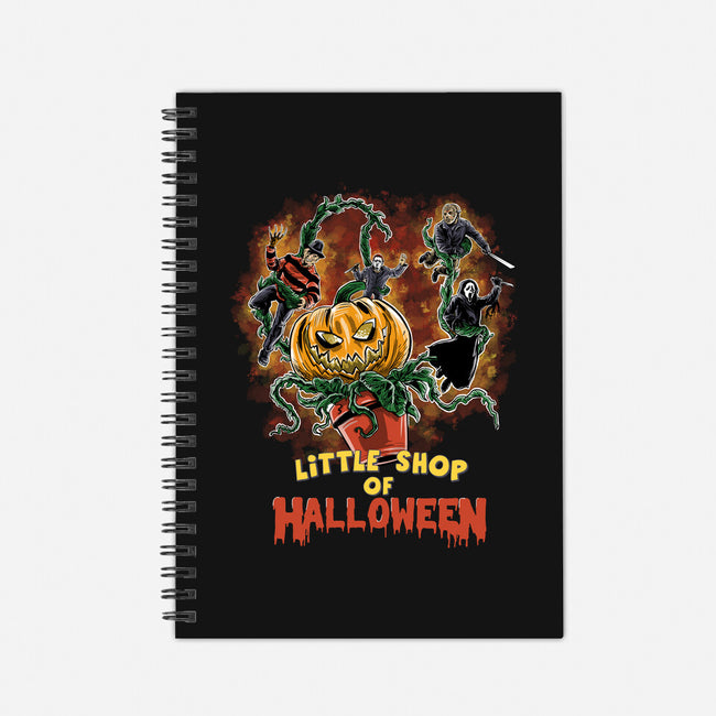 Little Shop Of Halloween-none dot grid notebook-zascanauta