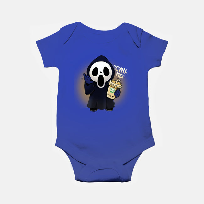 Call Me!-baby basic onesie-Vallina84