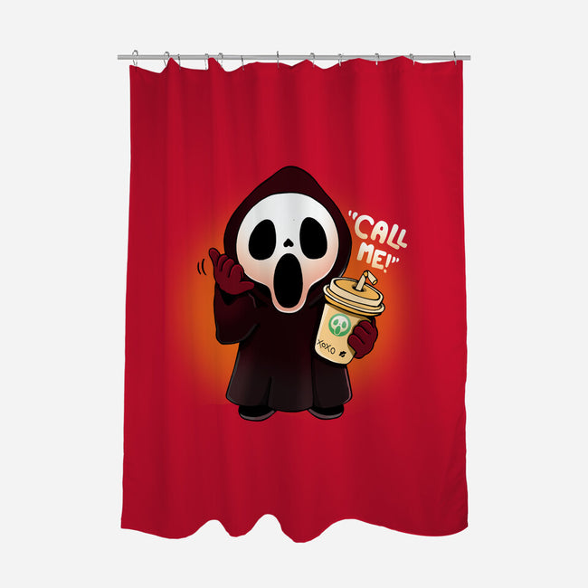 Call Me!-none polyester shower curtain-Vallina84