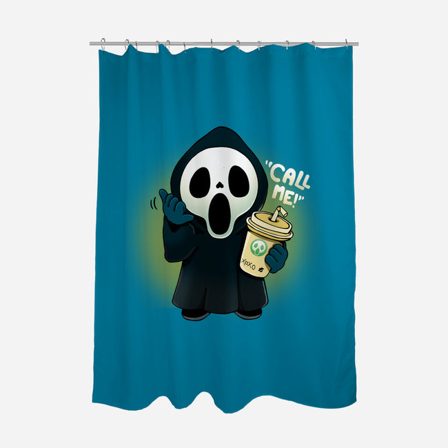 Call Me!-none polyester shower curtain-Vallina84