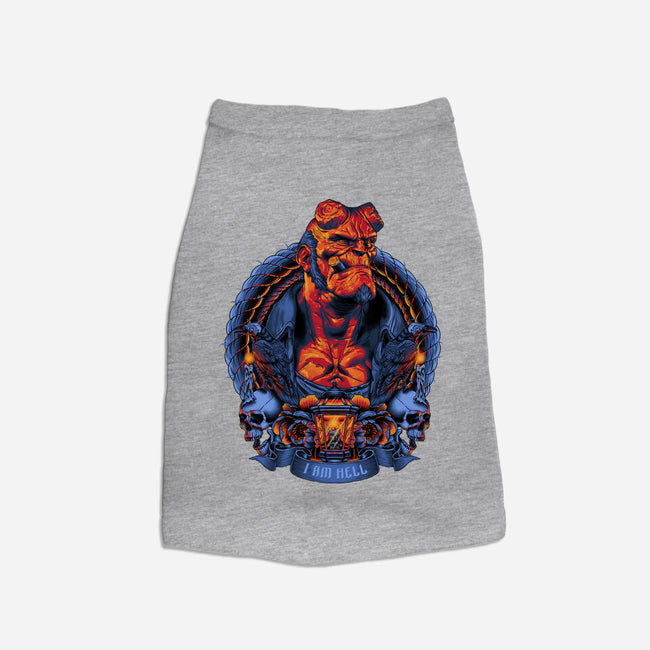 I Am Hell-dog basic pet tank-Badbone Collections
