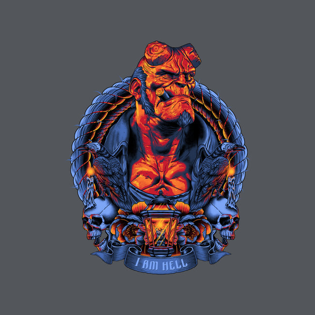 I Am Hell-unisex pullover sweatshirt-Badbone Collections