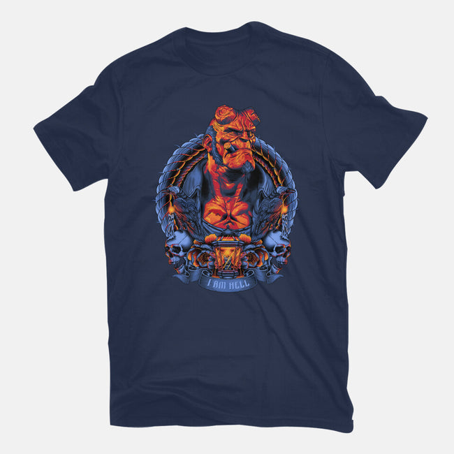 I Am Hell-womens fitted tee-Badbone Collections