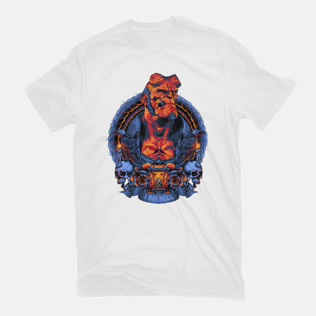 I Am Hell-womens fitted tee-Badbone Collections