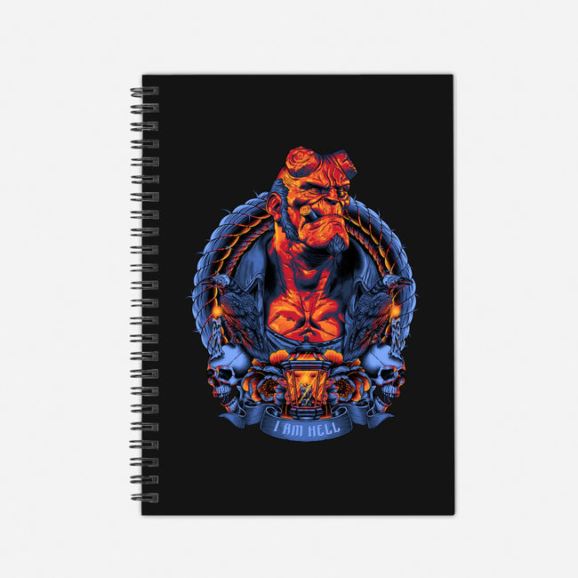 I Am Hell-none dot grid notebook-Badbone Collections